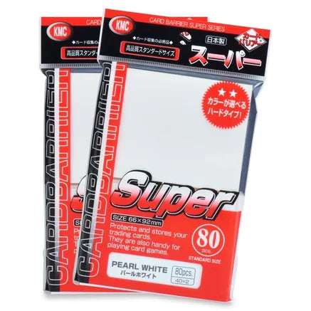 KMC Card Barrier - Super Series - Pearl White (80-Pack) - KMC Card Sleeves