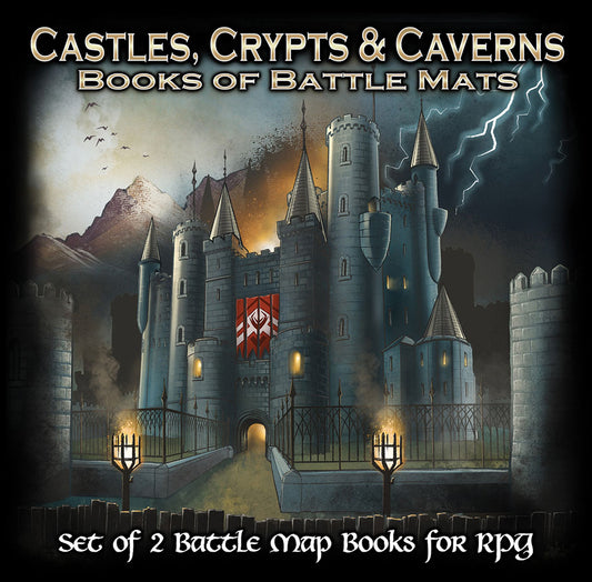 Castles Crypts & Caverns: Book of Battle Mats