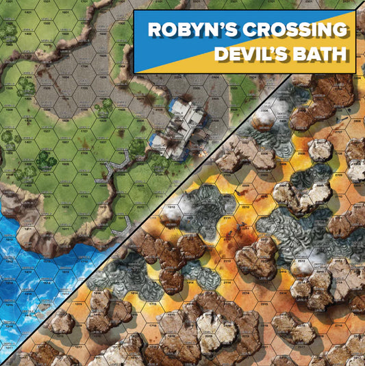 BattleTech: Battle Mat - Tukayyid - Robyn's Crossing Devil's Bath