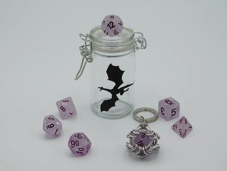InDiPro - Dice Jar with Keychain Cage