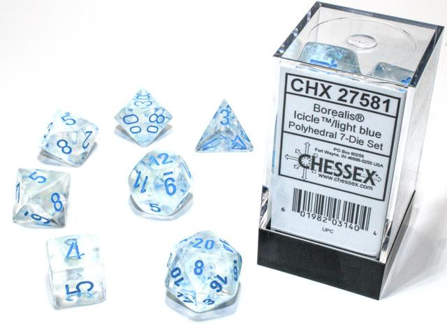 Chessex: Polyhedral Borealis 7 Die sets