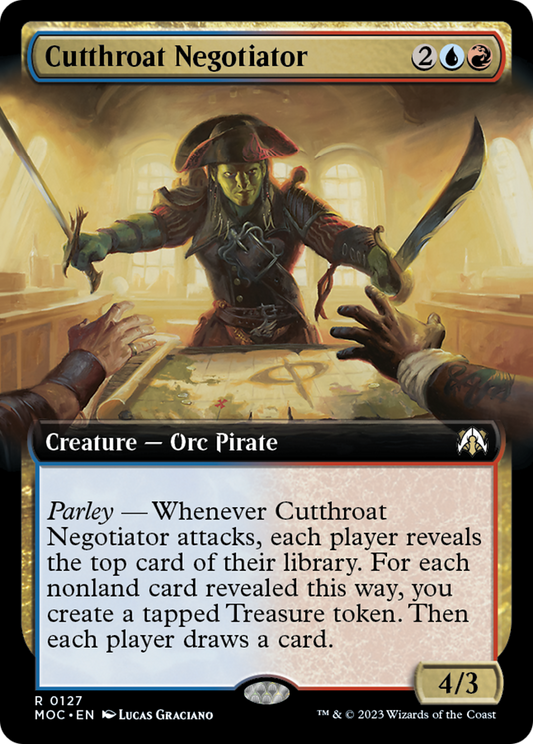 Cutthroat Negotiator (Extended Art) [March of the Machine Commander]