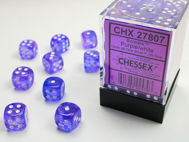 Chessex: D6 Borealis™ Dice Set - 12mm