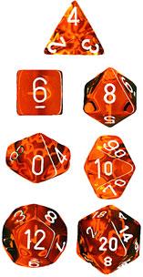 Chessex: Translucent Polyhedral Dice Set 7 Set