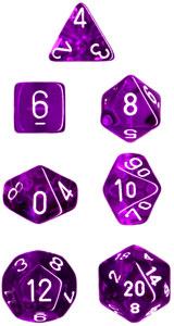 Chessex: Translucent Polyhedral Dice Set 7 Set