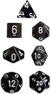 Chessex: Translucent Polyhedral Dice Set 7 Set