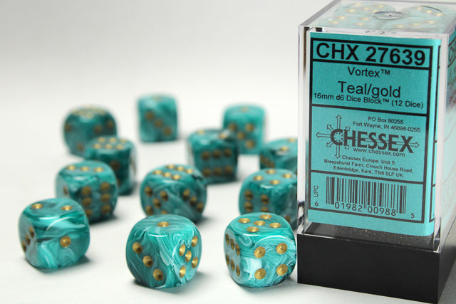 Chessex: D6 Vortex™ DICE SET - 16MM