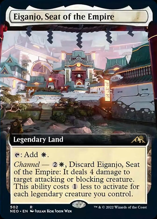 Eiganjo, Seat of the Empire (Extended Art) [Kamigawa: Neon Dynasty]