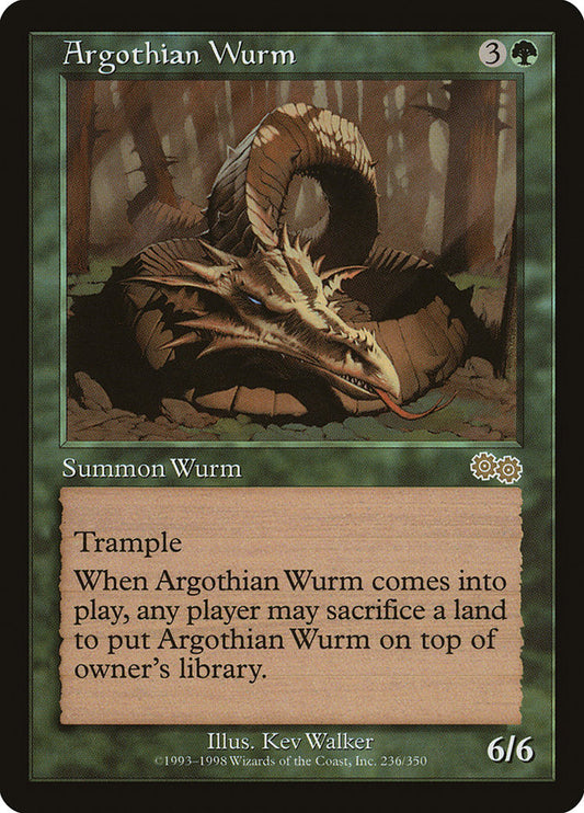 Argothian Wurm [Urza's Saga]