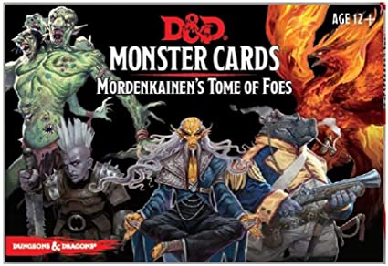 D&D Monster Cards Mordenkainen's Tome of Foes