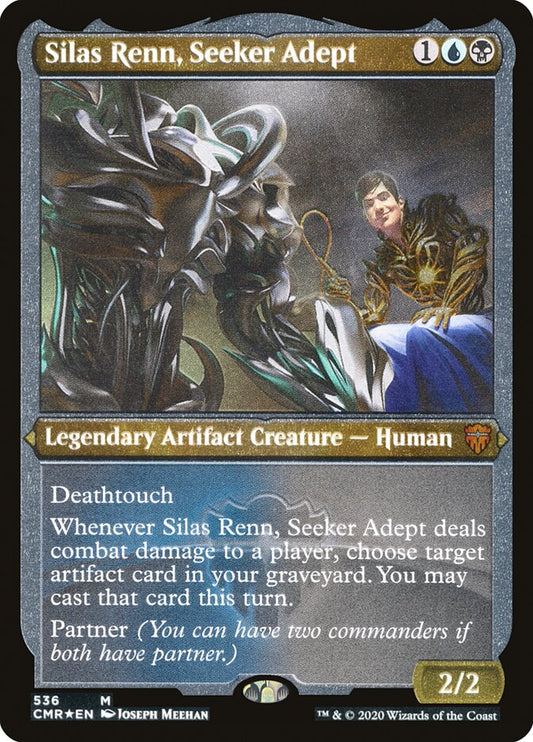 Silas Renn, Seeker Adept (Etched) [Commander Legends]