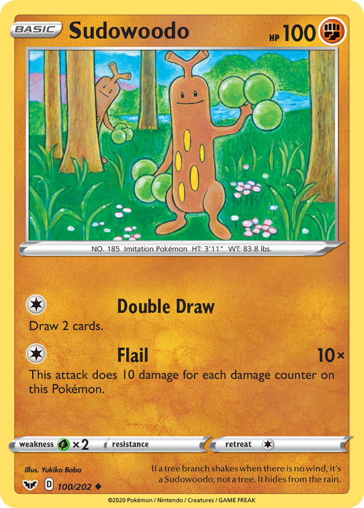 Sudowoodo (100/202) [Sword & Shield: Base Set]