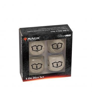 Ultra Pro - Deluxe 22MM Loyalty Dice Set for Magic: The Gathering - Plains White