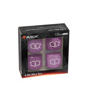 Ultra Pro - Deluxe 22MM Loyalty Dice Set for Magic: The Gathering - Swamp Purple