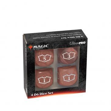 Ultra Pro - Deluxe 22MM Loyalty Dice Set for Magic: The Gathering - Mountain Red