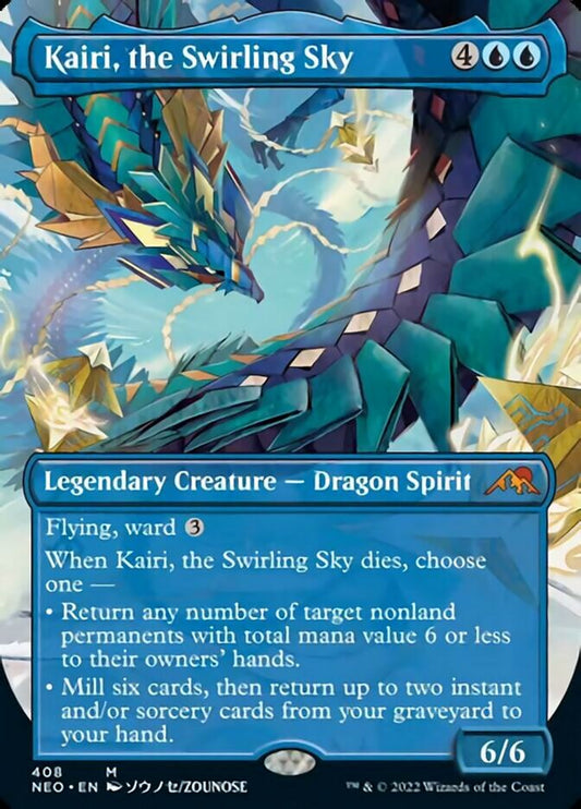 Kairi, the Swirling Sky (Borderless Alternate Art) [Kamigawa: Neon Dynasty]