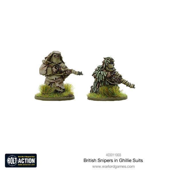 Bolt Action: World War II Wargame - British Snipers in Ghillie Suits