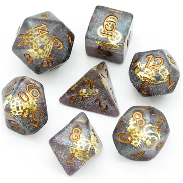 Foam Brain Games - Resin RPG Dice Sets - Multicolor