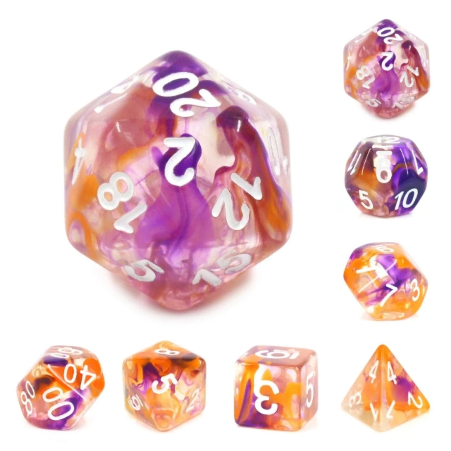 Foam Brain Games - Resin RPG Dice Sets - Multicolor