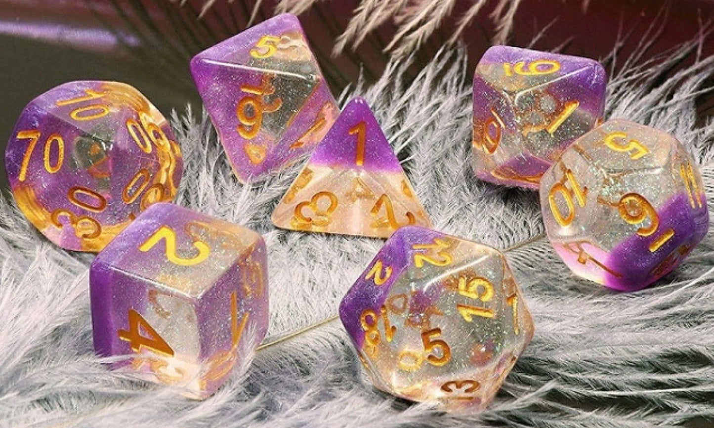 Foam Brain Games - Resin RPG Dice Sets - Multicolor