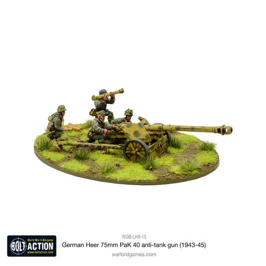 Bolt Action - German Heer 75mm PAK40 ATG
