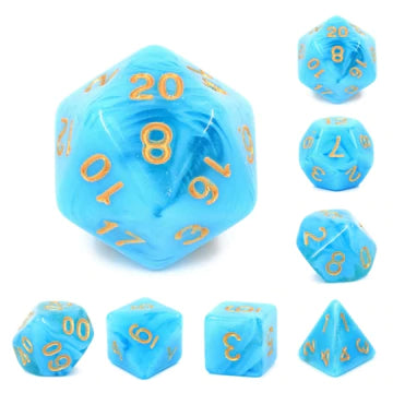 Foam Brain Games - Resin RPG Dice Sets - Multicolor