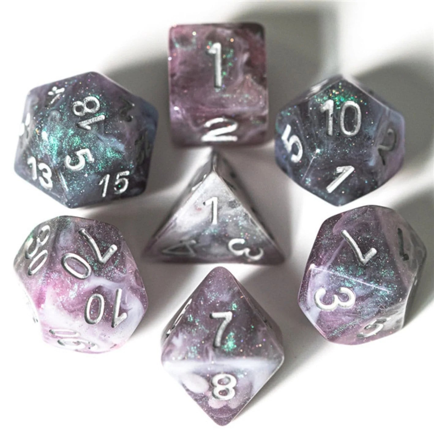 Foam Brain Games - Resin RPG Dice Sets - Multicolor