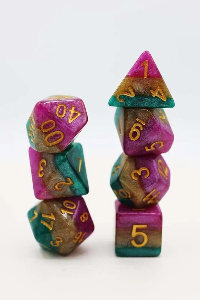 Foam Brain Games - Resin RPG Dice Sets - Multicolor