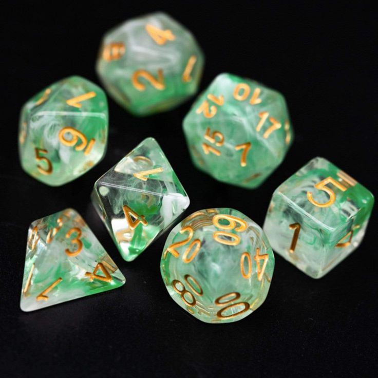 Foam Brain Games - Resin RPG Dice Sets - Multicolor