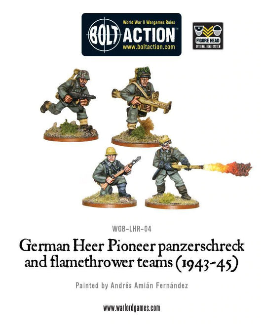 Bolt Action: World War II Wargame - German Heer - Pioneer Panzerschreck & Flamethrower Team 1943-45