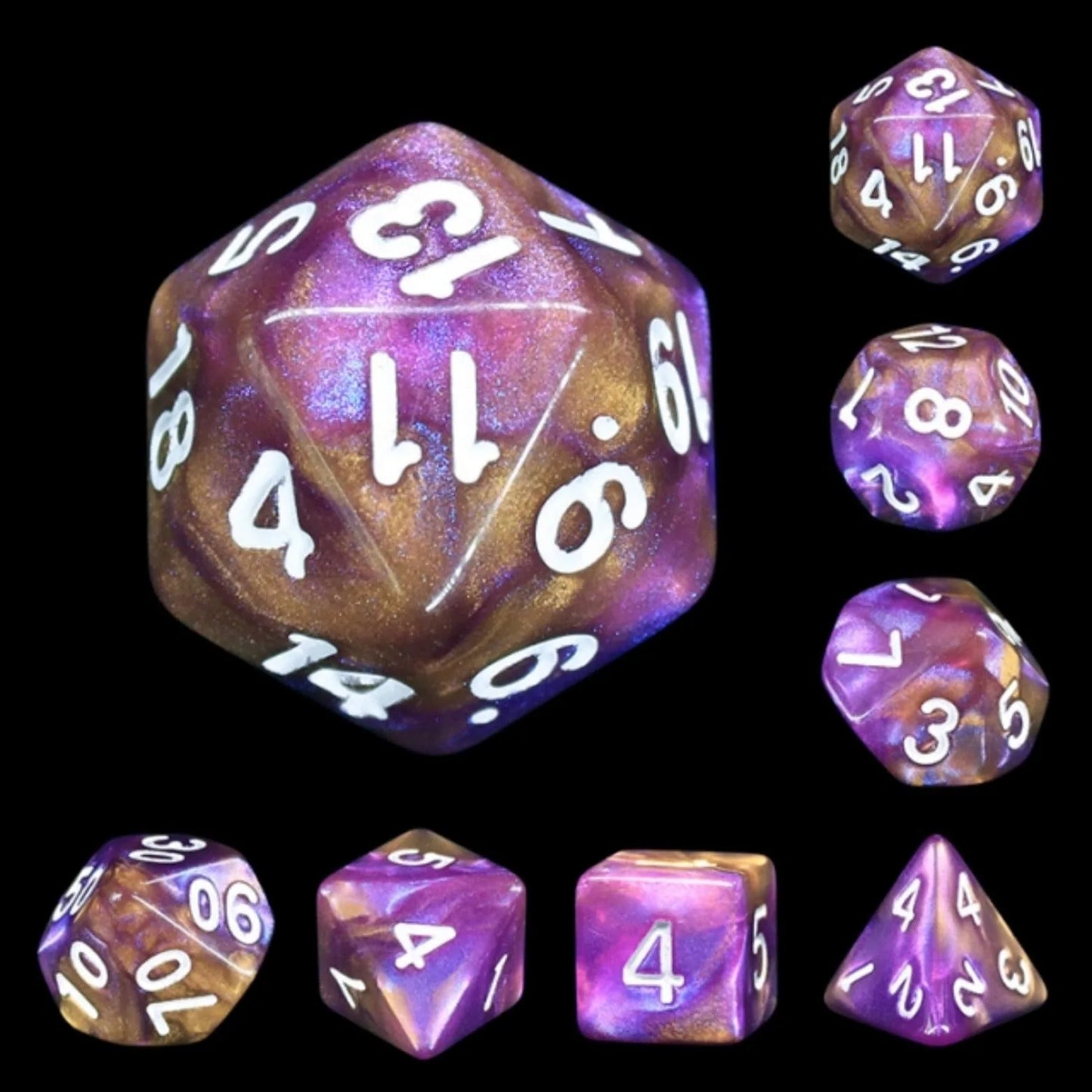 Foam Brain Games - Resin RPG Dice Sets - Multicolor