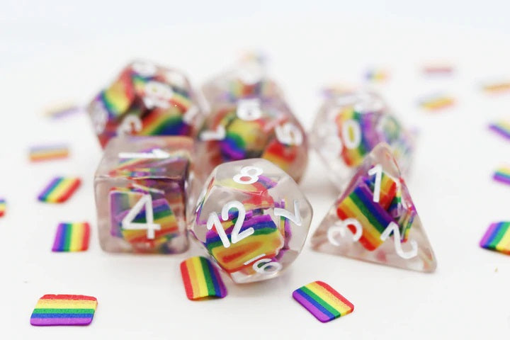 Foam Brain Games - Resin RPG Dice Sets - Multicolor