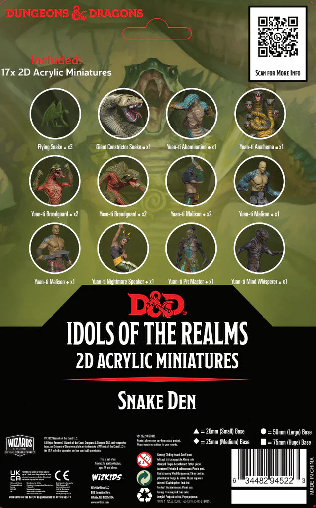 Idols of the Realms 2D Acrylic Miniatures